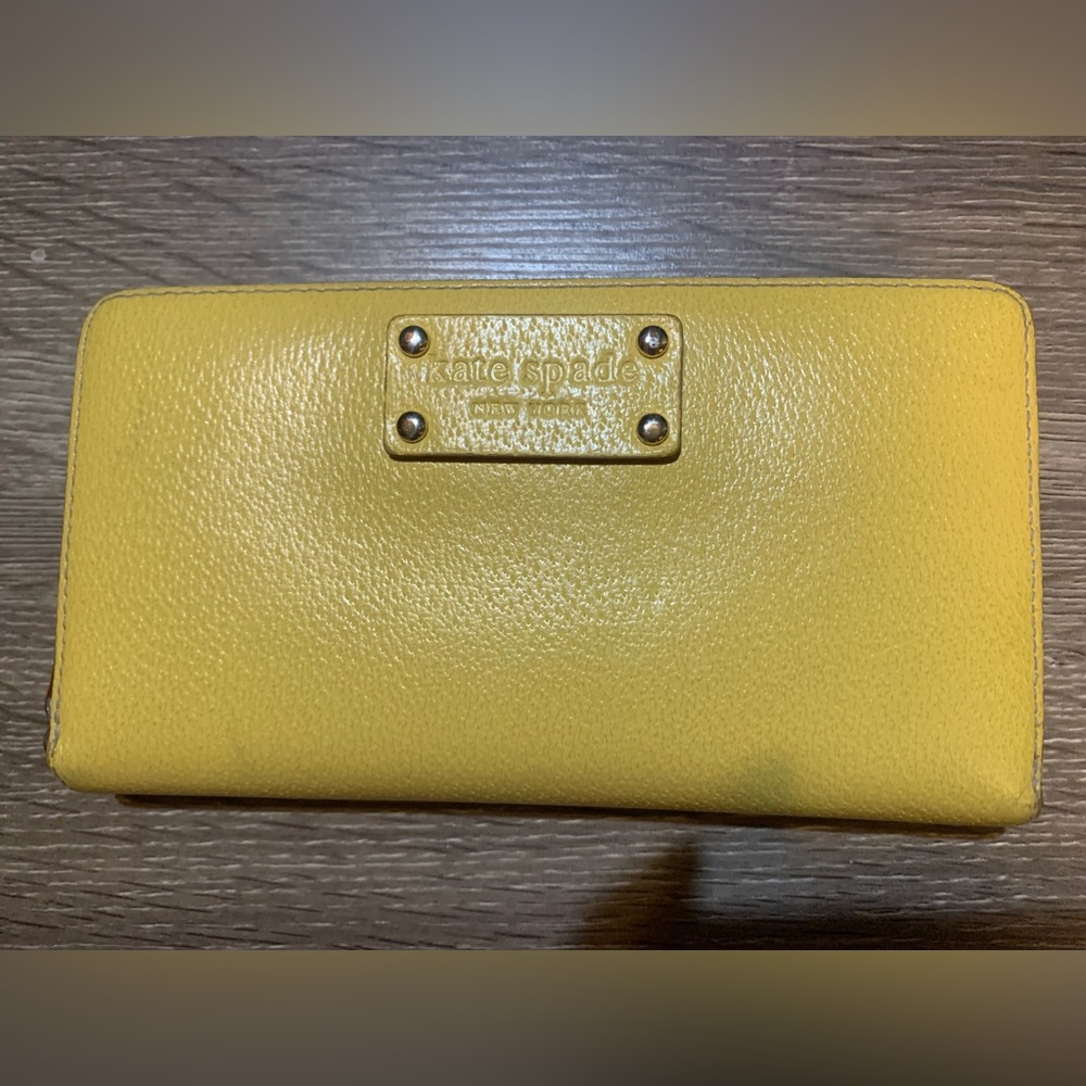 Kate Spade Sunny Yellow Long Zipper Wallet